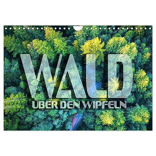 Wald - über den Wipfeln (Wandkalender 2024 DIN A4 quer), CALVENDO Monatskalender, Renate Bleicher