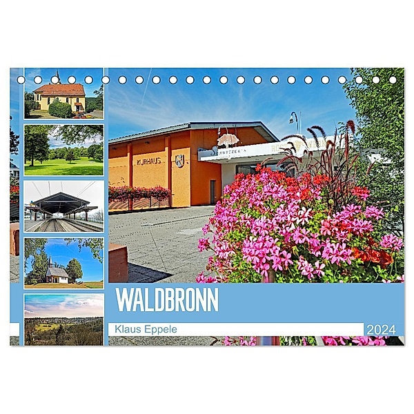 Waldbronn (Tischkalender 2024 DIN A5 quer), CALVENDO Monatskalender, Klaus Eppele