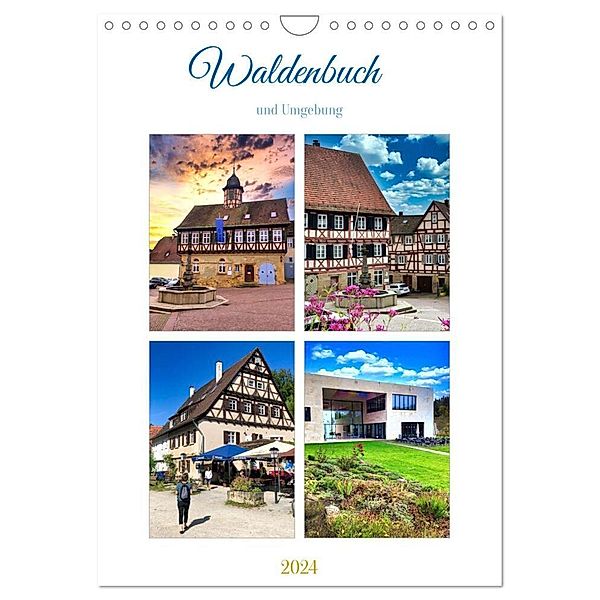 Waldenbuch und Umgebung (Wandkalender 2024 DIN A4 hoch), CALVENDO Monatskalender, KP und Giannina Huschka