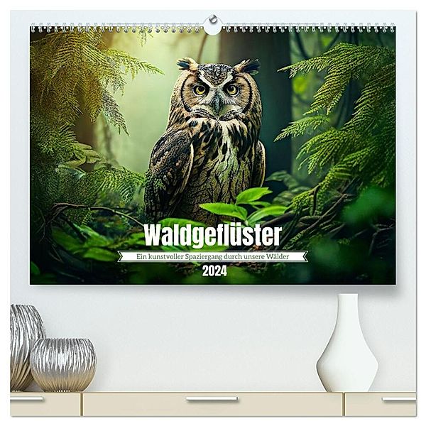 Waldgeflüster - ein kunstvoller Spaziergang durch unsere Wälder (hochwertiger Premium Wandkalender 2024 DIN A2 quer), Kunstdruck in Hochglanz, Klaus Vartzbed