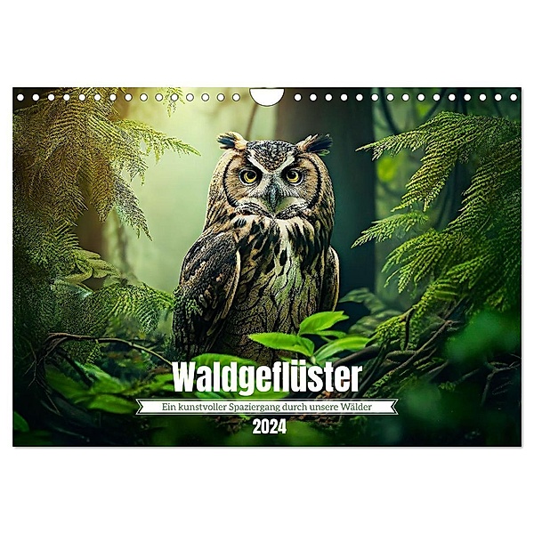 Waldgeflüster - ein kunstvoller Spaziergang durch unsere Wälder (Wandkalender 2024 DIN A4 quer), CALVENDO Monatskalender, Klaus Vartzbed