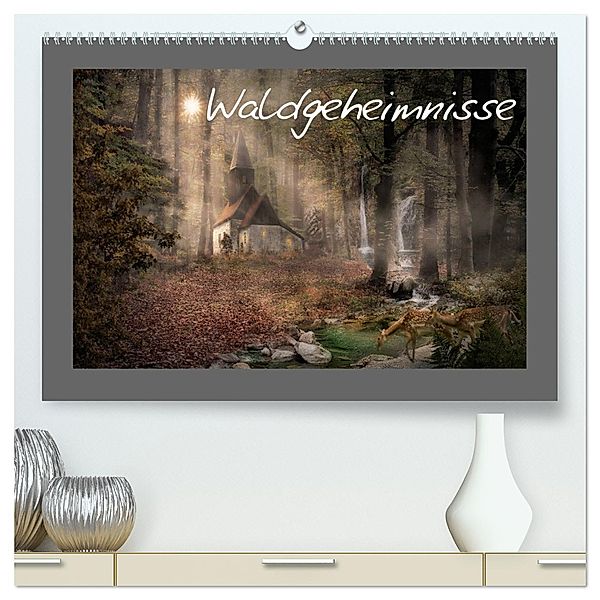 Waldgeheimnisse (hochwertiger Premium Wandkalender 2025 DIN A2 quer), Kunstdruck in Hochglanz, Calvendo, Simone Wunderlich