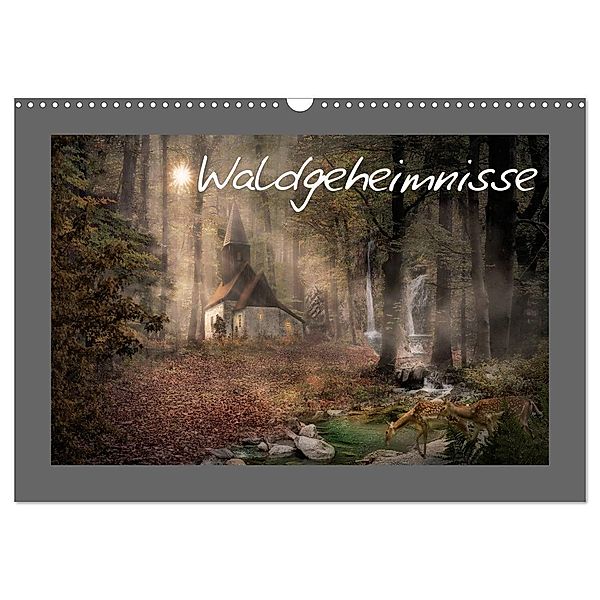 Waldgeheimnisse (Wandkalender 2024 DIN A3 quer), CALVENDO Monatskalender, Simone Wunderlich