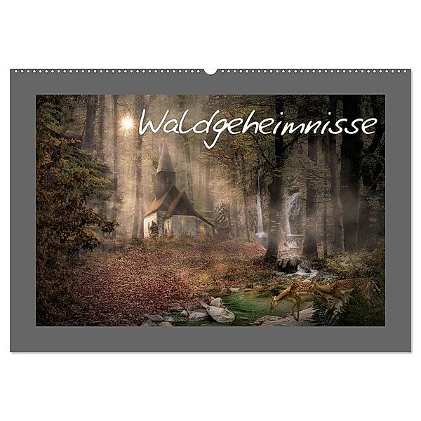 Waldgeheimnisse (Wandkalender 2025 DIN A2 quer), CALVENDO Monatskalender, Calvendo, Simone Wunderlich