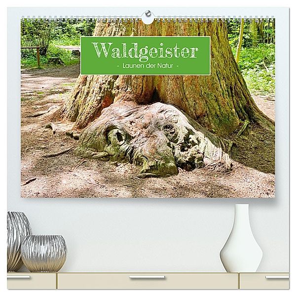 Waldgeister - Launen der Natur (hochwertiger Premium Wandkalender 2025 DIN A2 quer), Kunstdruck in Hochglanz, Calvendo, Angelika keller