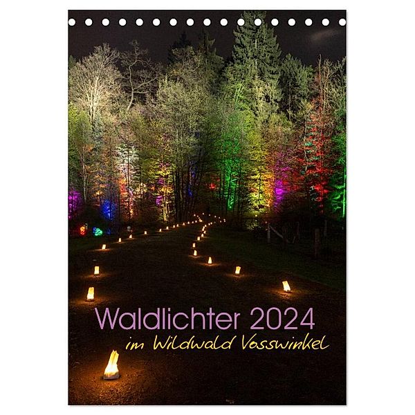 Waldlichter im Wildwald Vosswinkel 2024 (Tischkalender 2024 DIN A5 hoch), CALVENDO Monatskalender, Britta Lieder
