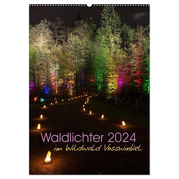 Waldlichter im Wildwald Vosswinkel 2024 (Wandkalender 2024 DIN A2 hoch), CALVENDO Monatskalender, Britta Lieder