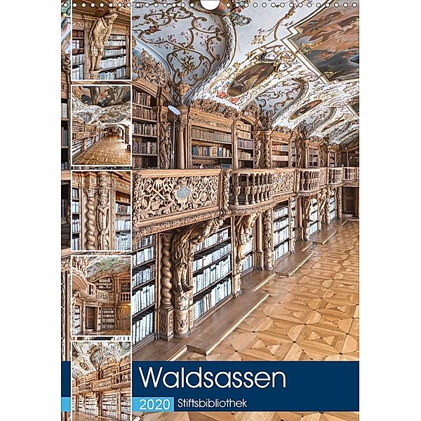 Waldsassen Stiftsbibliothek (Wandkalender 2020 DIN A3 hoch), Bodo Schmidt