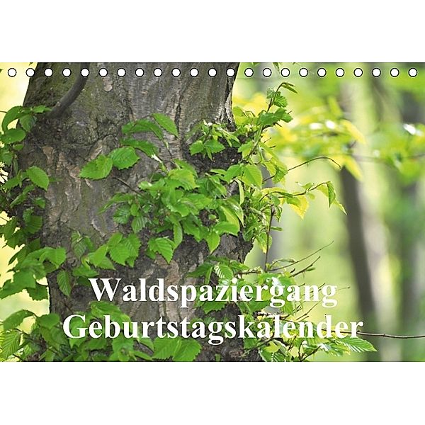Waldspaziergang/Geburtstagskalender (Tischkalender immerwährend DIN A5 quer), Claudia Burlager