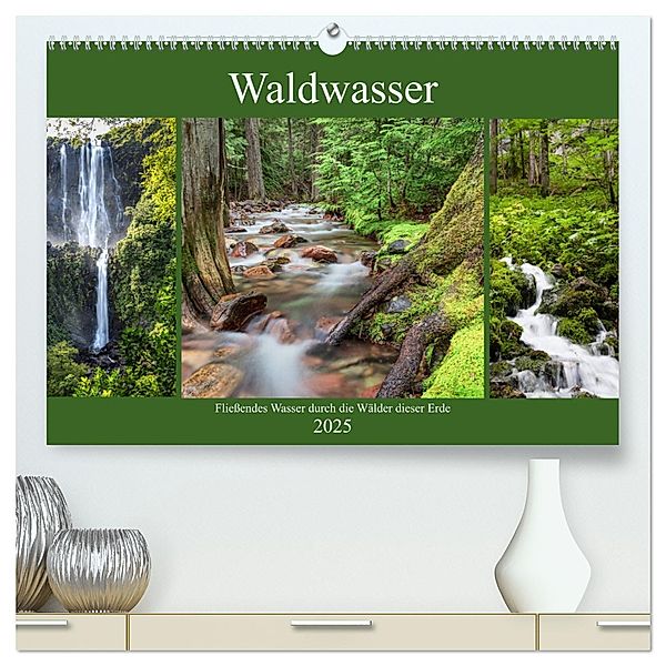 Waldwasser (hochwertiger Premium Wandkalender 2025 DIN A2 quer), Kunstdruck in Hochglanz, Calvendo, Thomas Klinder