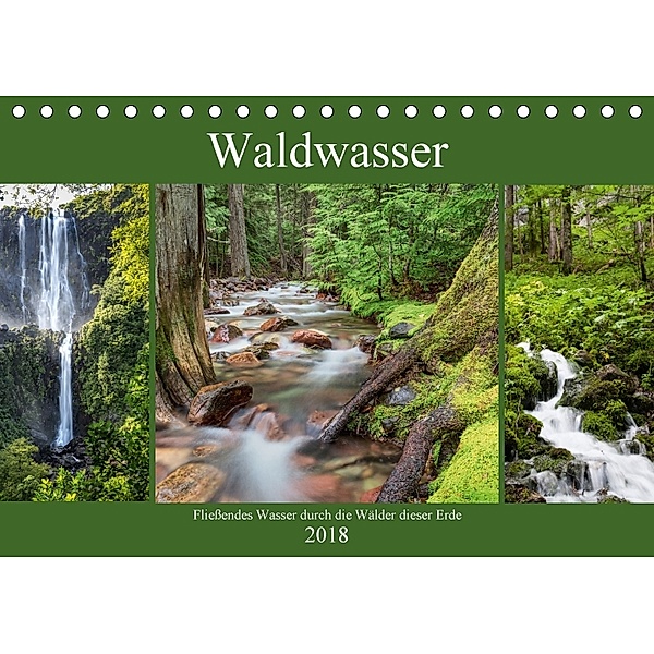 Waldwasser (Tischkalender 2018 DIN A5 quer) Dieser erfolgreiche Kalender wurde dieses Jahr mit gleichen Bildern und aktu, Thomas Klinder