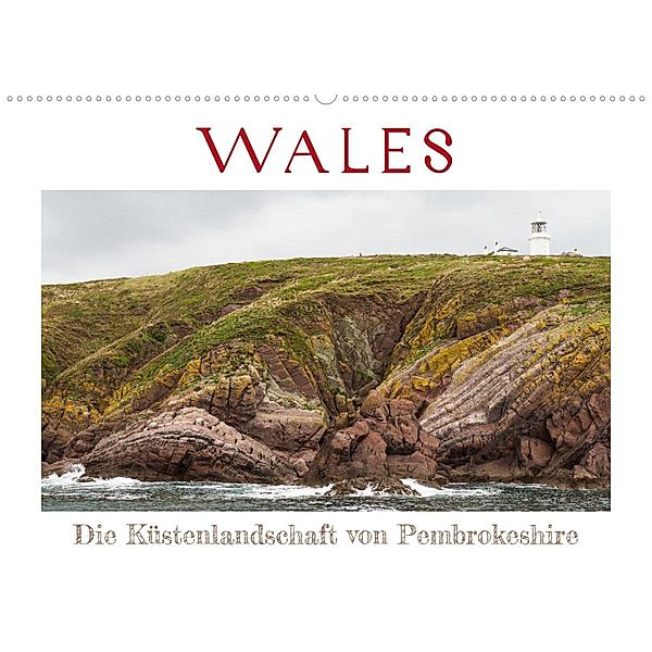 WALES - Die Küstenlandschaft von Pembrokeshire (Wandkalender 2023 DIN A2 quer), Reiner Pechmann