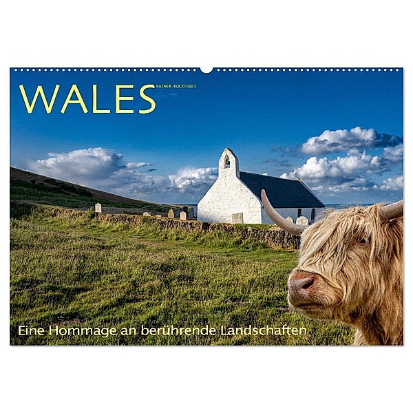 Wales - Eine Hommage an berührende Landschaften (Wandkalender 2024 DIN A2 quer), CALVENDO Monatskalender, Rainer Kuczinski