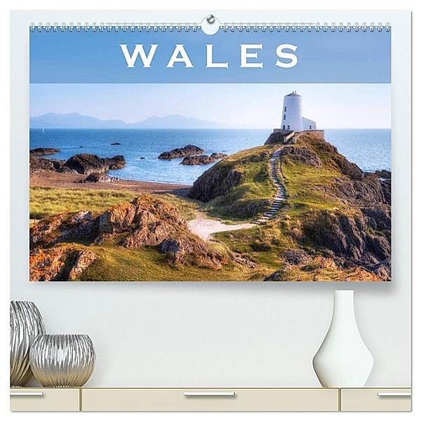 Wales (hochwertiger Premium Wandkalender 2024 DIN A2 quer), Kunstdruck in Hochglanz, Joana Kruse