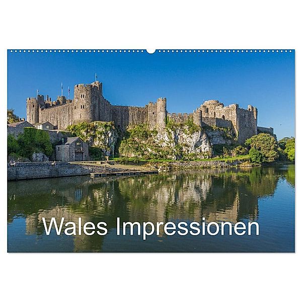 Wales Impressionen (Wandkalender 2024 DIN A2 quer), CALVENDO Monatskalender, ReDi Fotografie