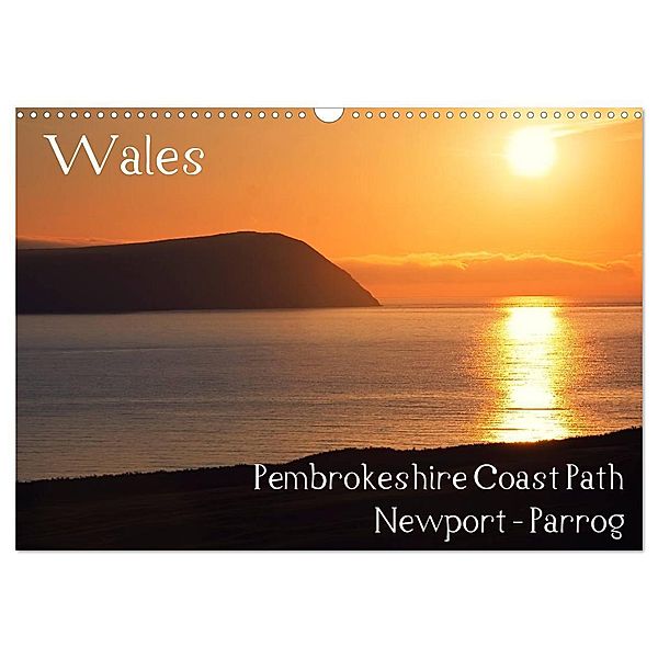 Wales - Pembrokeshire Coast Path (Wandkalender 2024 DIN A3 quer), CALVENDO Monatskalender, Petra Voss