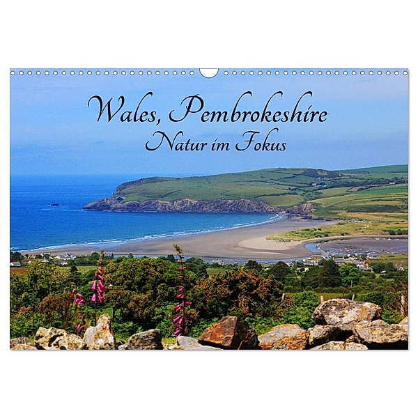 Wales Pembrokeshire - Natur im Fokus- (Wandkalender 2024 DIN A3 quer), CALVENDO Monatskalender, Natascha Valder