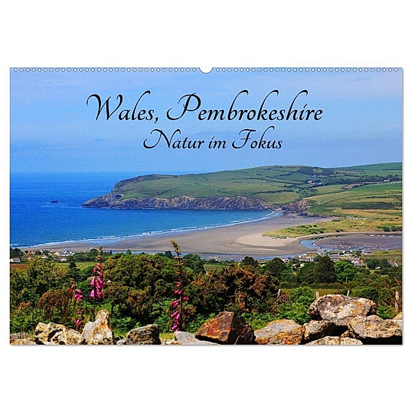 Wales Pembrokeshire - Natur im Fokus- (Wandkalender 2024 DIN A2 quer), CALVENDO Monatskalender, Natascha Valder
