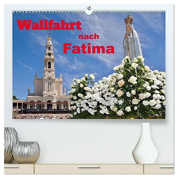 Wallfahrt nach Fatima (hochwertiger Premium Wandkalender 2024 DIN A2 quer), Kunstdruck in Hochglanz, insideportugal