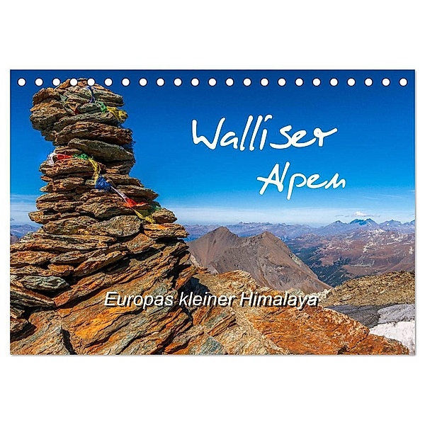 Walliser Alpen - Europas »kleiner« Himalaya (Tischkalender 2024 DIN A5 quer), CALVENDO Monatskalender, Michael / Gratz-Prittwitz, Brigitte Prittwitz