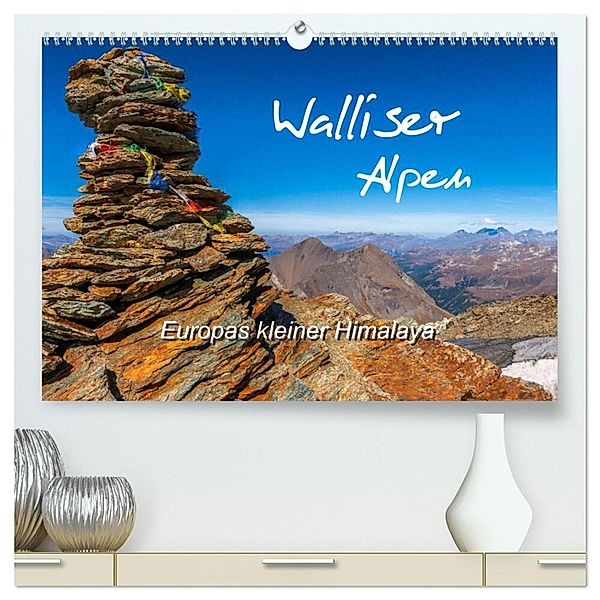 Walliser Alpen - Europas »kleiner« Himalaya (hochwertiger Premium Wandkalender 2025 DIN A2 quer), Kunstdruck in Hochglanz, Calvendo, Michael / Gratz-Prittwitz, Brigitte Prittwitz