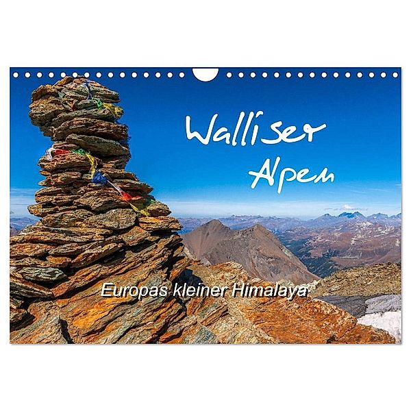 Walliser Alpen - Europas »kleiner« Himalaya (Wandkalender 2025 DIN A4 quer), CALVENDO Monatskalender, Calvendo, Michael / Gratz-Prittwitz, Brigitte Prittwitz