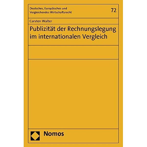 Walter, C: Publizität der Rechnungslegung, Carsten Walter