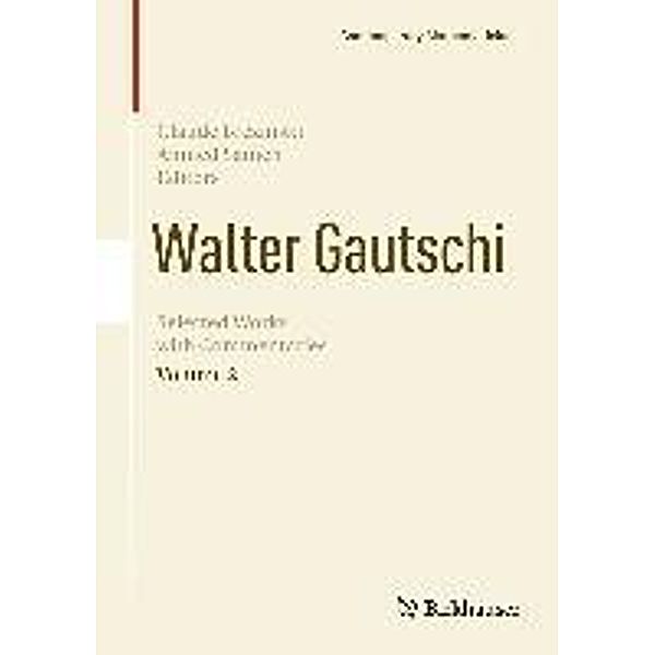 Walter Gautschi, Volume 2 / Contemporary Mathematicians