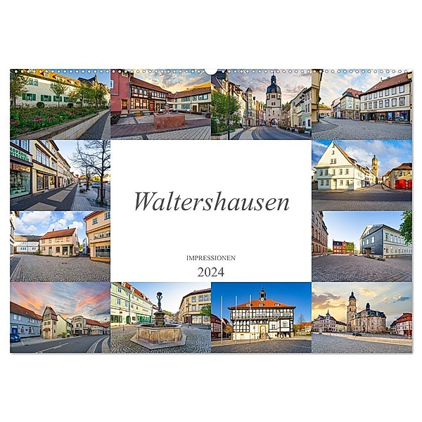 Waltershausen Impressionen (Wandkalender 2024 DIN A2 quer), CALVENDO Monatskalender, Dirk Meutzner