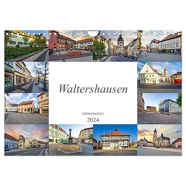 Waltershausen Impressionen (Wandkalender 2024 DIN A4 quer), CALVENDO Monatskalender, Dirk Meutzner