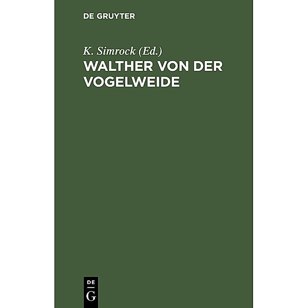 Walther von der Vogelweide