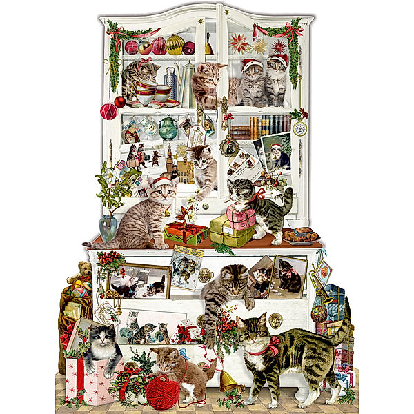 Wand-Adventskalender - Katzen im Advent