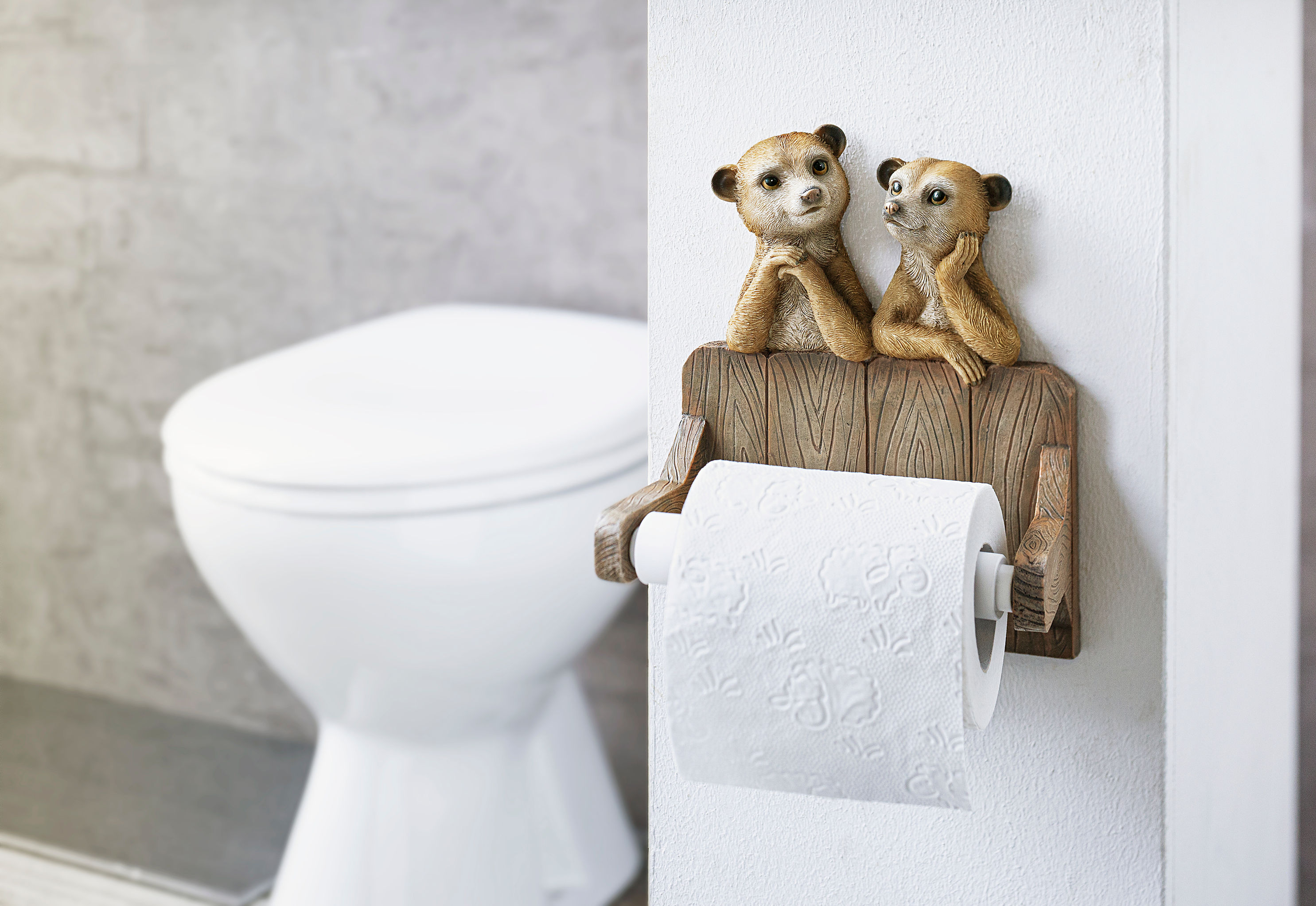 Wand-Toilettenpapierhalter Erdmännchen bestellen | Weltbild.de