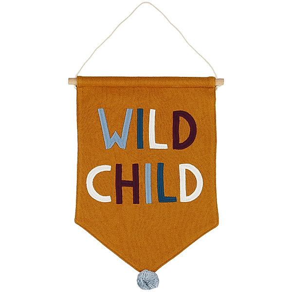 ava&yves Wandbehang WILD CHILD (22x32) in honiggold