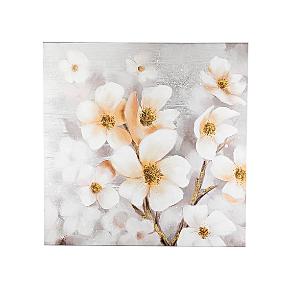 Wandbild Flowers,  80x80 cm