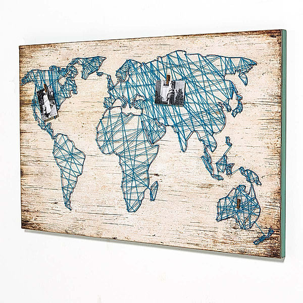 Wandbild Travel Gelb/Blau