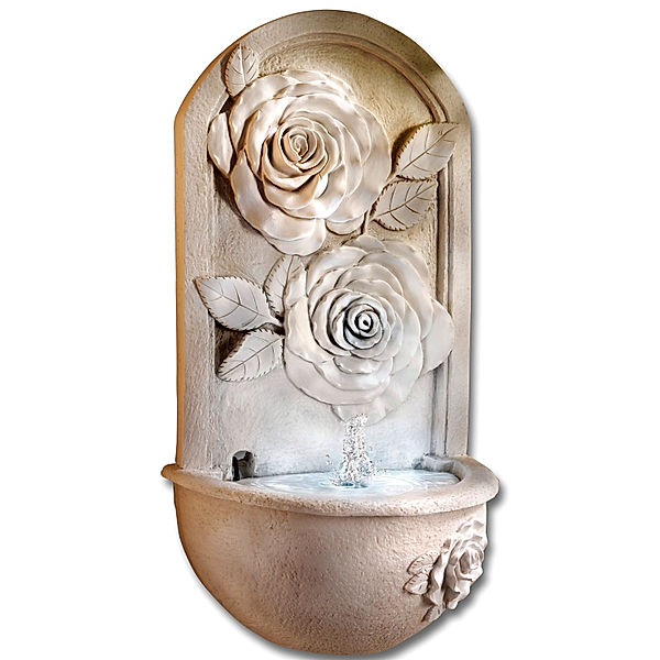 Wandbrunnen Rosen