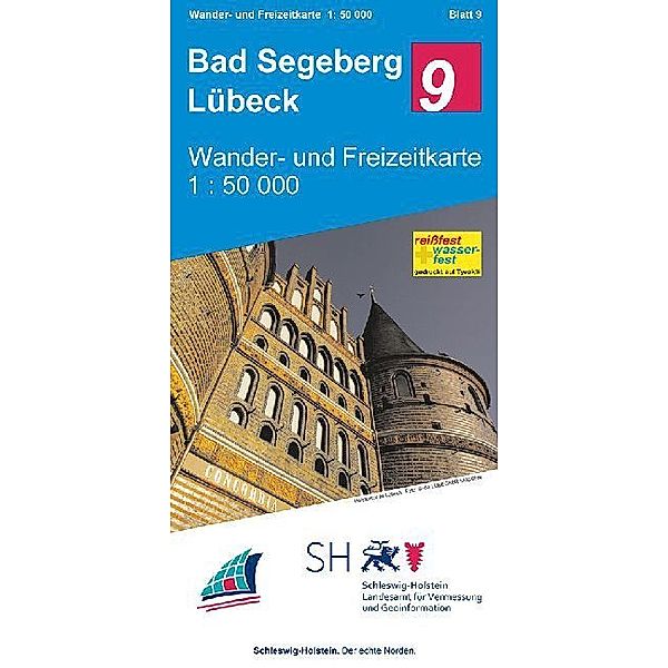 Wander- und Freizeitkarte Bad Segeberg Lübeck