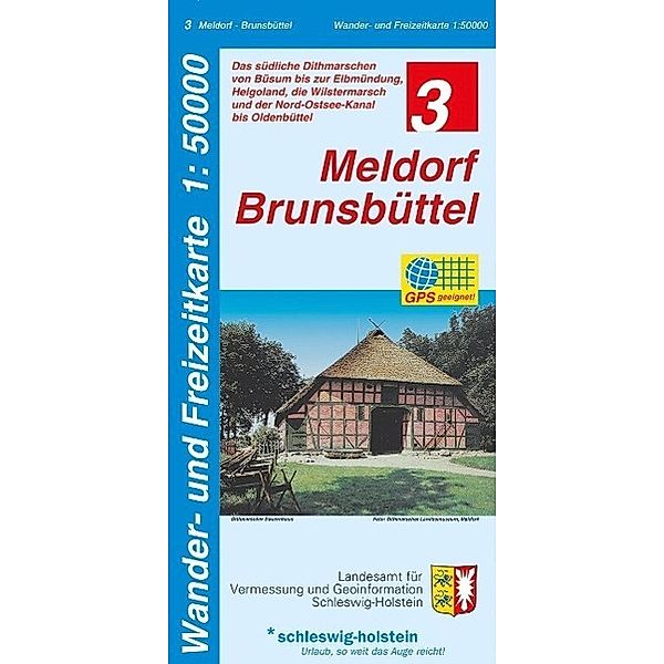 Wander- und Freizeitkarte Meldorf, Brunsbüttel