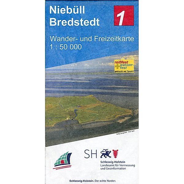 Wander- und Freizeitkarte Niebüll-Bredstedt