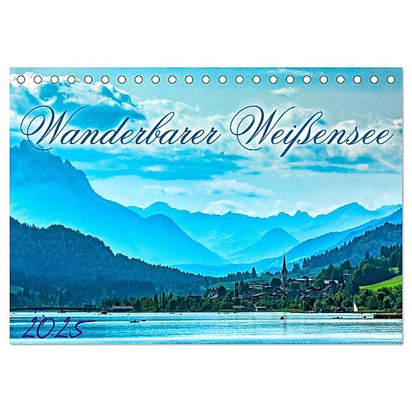 Wanderbarer Weißensee (Tischkalender 2025 DIN A5 quer), CALVENDO Monatskalender, Calvendo, Werner Braun