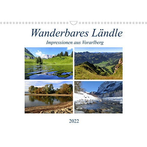 Wanderbares Ländle - Impressionen aus VorarlbergAT-Version  (Wandkalender 2022 DIN A3 quer), Manfred Kepp