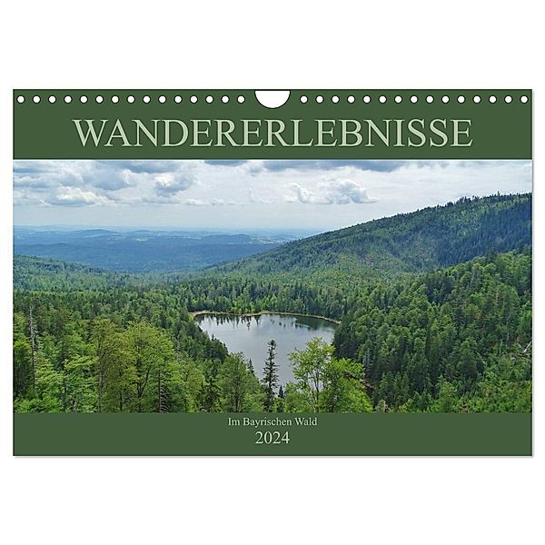 Wandererlebnisse im Bayrischen Wald (Wandkalender 2024 DIN A4 quer), CALVENDO Monatskalender, Andrea Janke