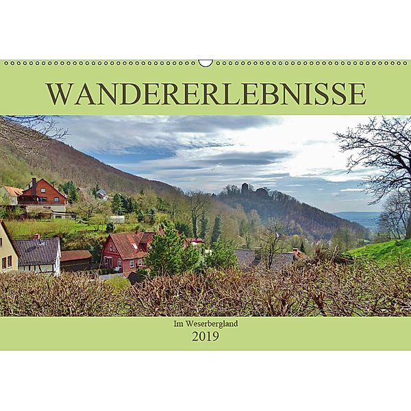 Wandererlebnisse im Weserbergland (Wandkalender 2019 DIN A2 quer), Andrea Janke