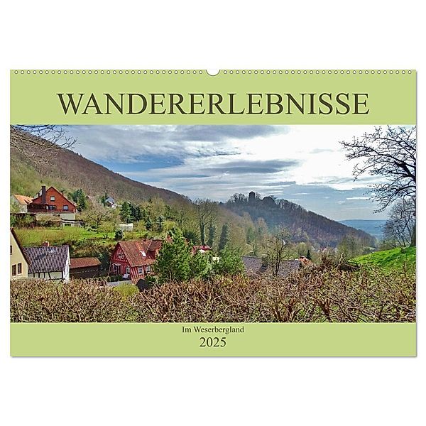 Wandererlebnisse im Weserbergland (Wandkalender 2025 DIN A2 quer), CALVENDO Monatskalender, Calvendo, Andrea Janke