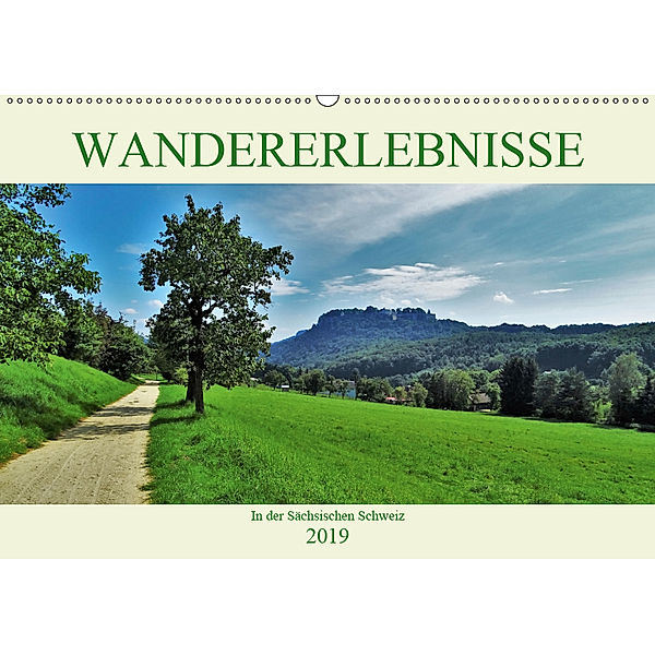 Wandererlebnisse in der Sächsischen Schweiz (Wandkalender 2019 DIN A2 quer), Andrea Janke