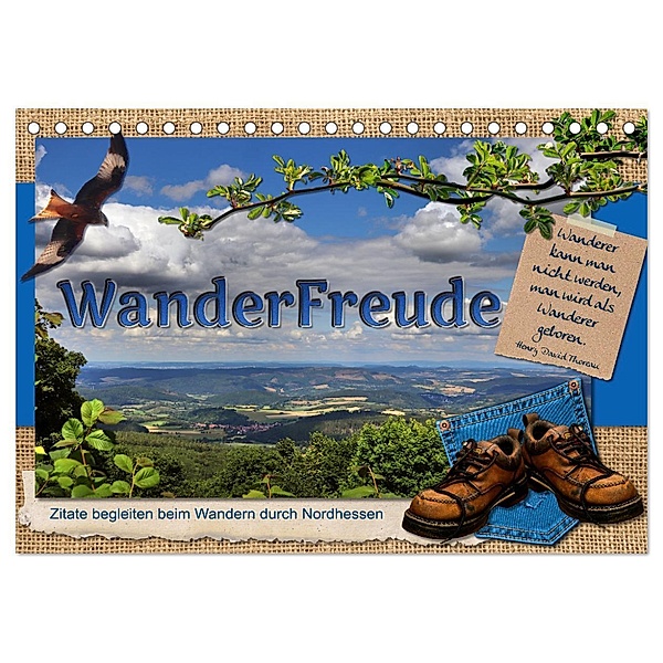 WanderFreude (Tischkalender 2025 DIN A5 quer), CALVENDO Monatskalender, Calvendo, Sabine Löwer