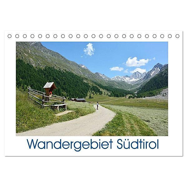 Wandergebiet Südtirol (Tischkalender 2024 DIN A5 quer), CALVENDO Monatskalender, Klaus Prediger, Rosemarie Prediger