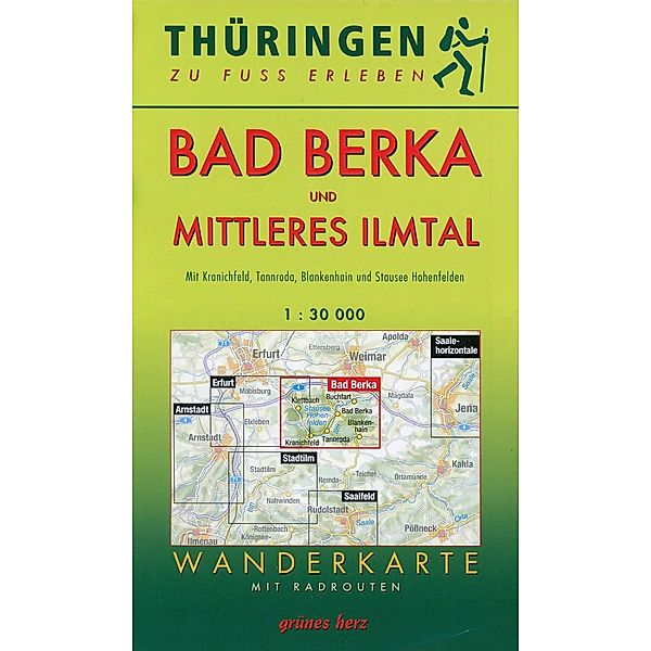 Wanderkarte Bad Berka und mittleres Ilmtal