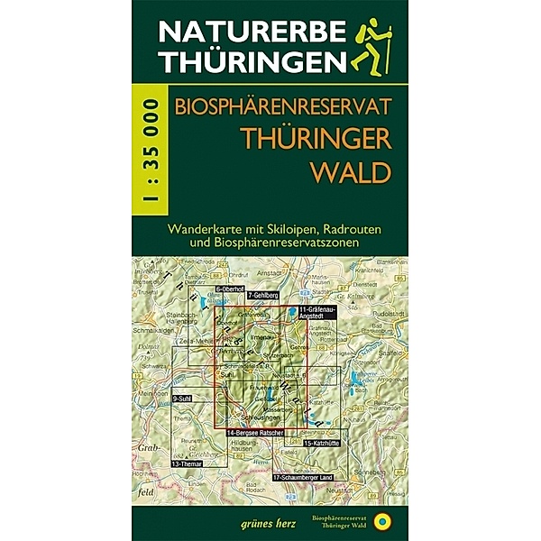 Wanderkarte Biosphärenreservat Thüringer Wald